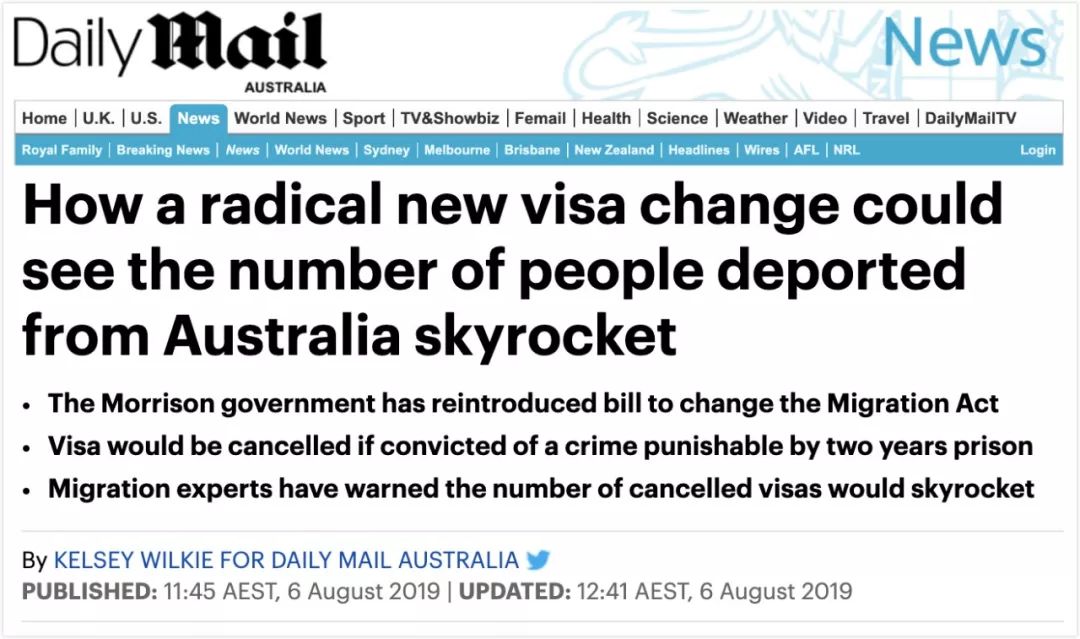 【澳洲】政府提新移民法案