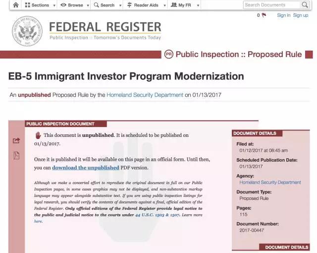 重磅新闻｜移民局的EB-5改革！